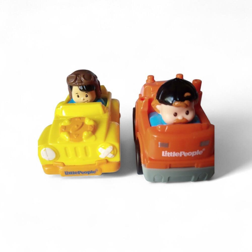 Fisher Price Little People Cars Lot Of 2 Pre Owned Good Condition